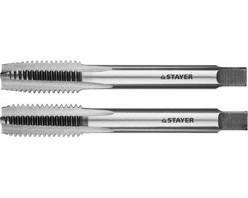 STAYER M12х1.5, 2 шт, Комплект метчиков (28025-12-1.5-H2)