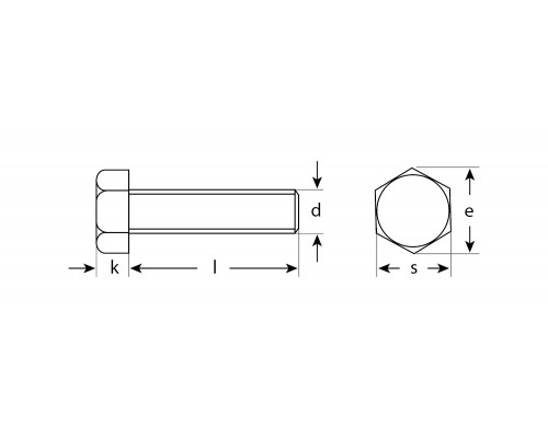 ЗУБР DIN 933 кл. пр. 5.8, M12 x 20 мм, болт оцинкованный, 5 шт (4-303076-12-020)