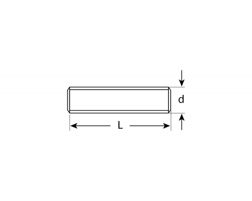 ЗУБР DIN 975 кл. пр. 4.8, М24 x 1000 мм, резьбовая шпилька, цинк, 1 шт (4-303350-24-1000)