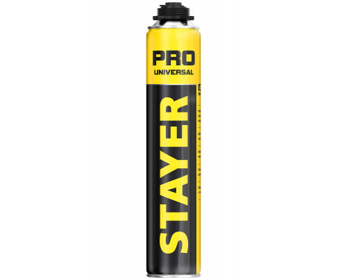 STAYER PRO 750мл пистолетная всесезонная выход до 35л, Монтажная пена, PROFESSIONAL (41135)