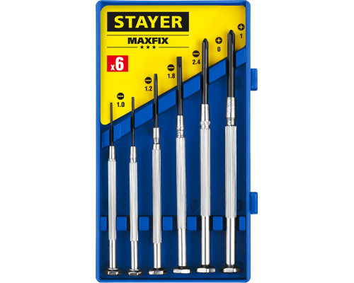 STAYER 6 предм., Часовые отвертки (2560-H6)