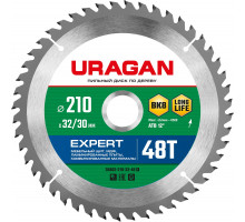 URAGAN Expert 210х32/30мм 48Т, диск пильный по дереву