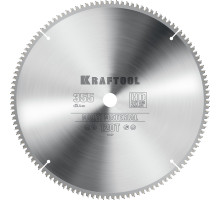 KRAFTOOL Multi Material 355х25.4мм 120Т, диск пильный по алюминию