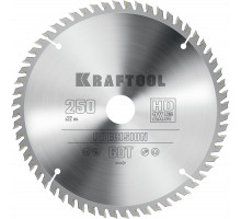 KRAFTOOL PRECISION 250х32мм 60Т, диск пильный по дереву