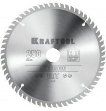 KRAFTOOL PRECISION 250х32мм 60Т, диск пильный по дереву