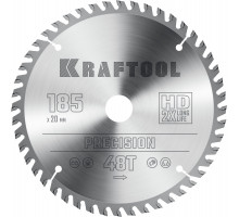 KRAFTOOL PRECISION 185x20мм 48Т, диск пильный по дереву