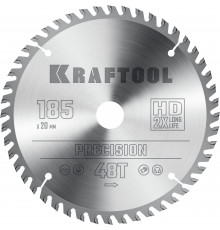 KRAFTOOL PRECISION 185x20мм 48Т, диск пильный по дереву