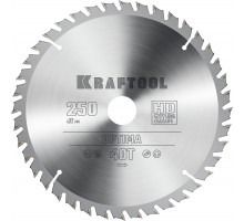 KRAFTOOL Optima 250х32мм 40Т, диск пильный по дереву