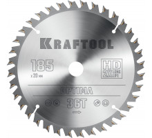 KRAFTOOL Optima 185х20мм 36Т, диск пильный по дереву