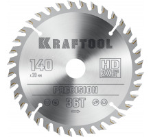 KRAFTOOL PRECISION 140х20мм 36Т, диск пильный по дереву