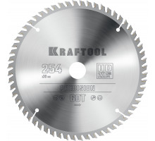 KRAFTOOL PRECISION 254х30мм 60Т, диск пильный по дереву