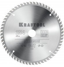 KRAFTOOL PRECISION 254х30мм 60Т, диск пильный по дереву