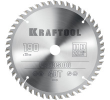 KRAFTOOL PRECISION 190х20мм 48Т, диск пильный по дереву