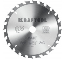 KRAFTOOL Fast 185х20мм 24Т, диск пильный по дереву