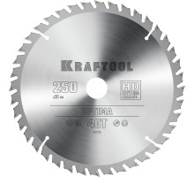 KRAFTOOL Optima 250х30мм 40Т, диск пильный по дереву