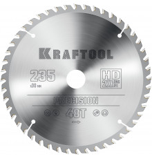 KRAFTOOL PRECISION 235х30мм 48Т, диск пильный по дереву