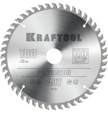 KRAFTOOL PRECISION 180х20мм 48Т, диск пильный по дереву