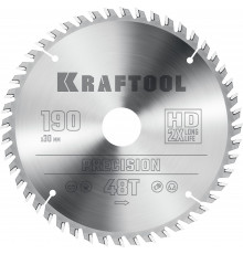 KRAFTOOL PRECISION 190х30мм 48Т, диск пильный по дереву