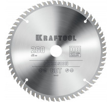 KRAFTOOL PRECISION 260х30мм 60Т, диск пильный по дереву