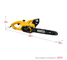 STEHER 2400 Вт, 40 см шина, электрическая цепная пила (ES-2440)