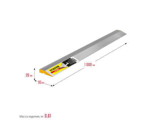 STAYER STABIL 1 м, Правило алюминиевое (10723-1.0)