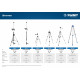 ЗУБР ШШ-4, Элевационная распорная наборная штанга-штатив с треногой (34972)
