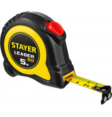 STAYER Leader 5м х 25мм, Рулетка с автостопом (3402-5)