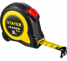 STAYER Leader 3м х 16мм, Рулетка с автостопом (3402-3)