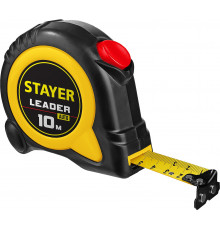 STAYER Leader 10м х 25мм, Рулетка с автостопом (3402-10-25)