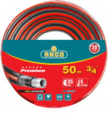 RACO PREMIUM, 3/4″ 50 м, 35 атм, пятислойный, усиленный двумя слоями армирования, поливочный шланг (40300-3/4-50)