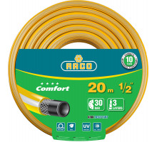 RACO COMFORT, 1/2″ 20 м, 30 атм, трёхслойный, армированный, поливочный шланг (40303-1/2-20)