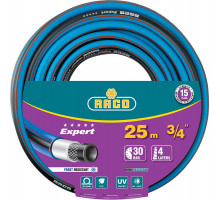 RACO EXPERT, 3/4″ 25 м, 30 атм, четырёхслойный, армированный, поливочный шланг (40302-3/4-25)