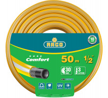 RACO COMFORT, 1/2″ 50 м, 30 атм, трёхслойный, армированный, поливочный шланг (40303-1/2-50)