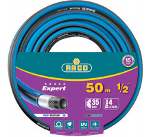 RACO EXPERT, 1/2″ 50 м, 35 атм, четырёхслойный, армированный, поливочный шланг (40302-1/2-50)