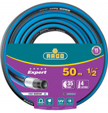 RACO EXPERT, 1/2″ 50 м, 35 атм, четырёхслойный, армированный, поливочный шланг (40302-1/2-50)