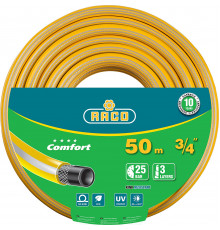 RACO COMFORT, 3/4″ 50 м, 25 атм, трёхслойный, армированный, поливочный шланг (40303-3/4-50)