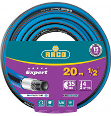 RACO EXPERT, 1/2″ 20 м, 35 атм, четырёхслойный, армированный, поливочный шланг (40302-1/2-20)