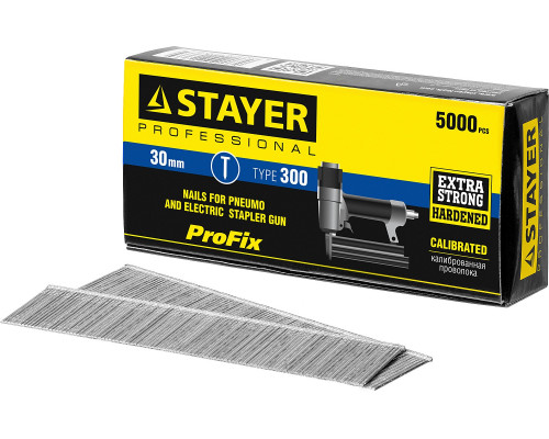 STAYER тип 18GA (47 / 300 / F) 30 мм, 5000 шт, гвозди для нейлера (31530-30)