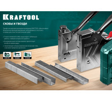 KRAFTOOL тип 53 (A/10/JT21) 6 мм, 1000 шт, калибр 23GA, скобы для степлера (31670-06)