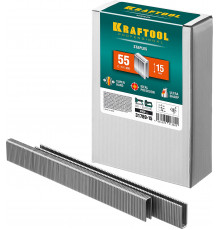 KRAFTOOL тип 18GA (55 / 90 / C) 15 мм, 5000 шт, скобы для степлера (31789-15)