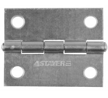 STAYER 50x38х1.25 мм, цвет белый цинк, карточная петля (37611-50-1)