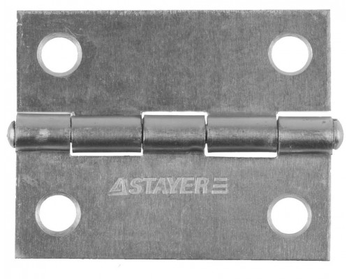 STAYER 50x38х1.25 мм, цвет белый цинк, карточная петля (37611-50-1)