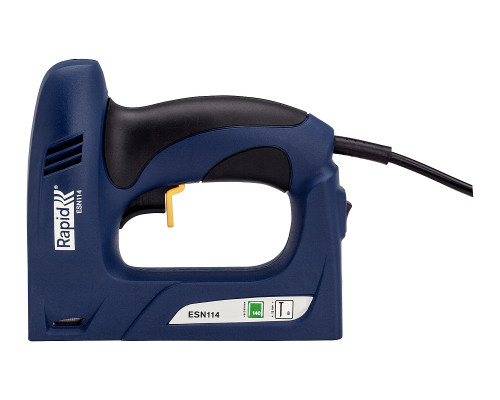 RAPID R:El.Staple Gun ESN114 для скоб тип 140 и гвоздей 300, 2-в-1, Нейлер-степлер (гвозде/скобозабиватель) электрический (5000131)