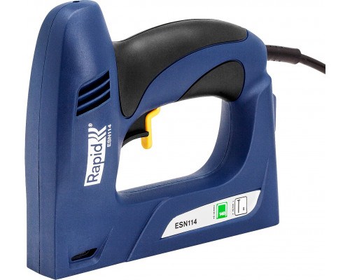 RAPID R:El.Staple Gun ESN114 для скоб тип 140 и гвоздей 300, 2-в-1, Нейлер-степлер (гвозде/скобозабиватель) электрический (5000131)