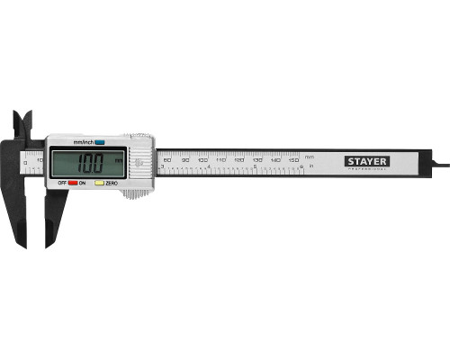 STAYER 150 мм, Электронный штангенциркуль (34411-150)