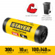 STAYER HEAVY DUTY 300 л, чёрные, 10шт, особопрочные, строительные мусорные мешки (39157-300)