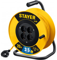 STAYER M 315 ПВС 3х1.5 20м 3500Вт, Силовой удлинитель на катушке (55078-20)