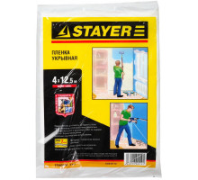 STAYER 4 м, 12,5 м, 7 мкм, Защитная укрывочная пленка, STANDARD (1225-07-12)