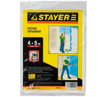 STAYER 4 м, 5 м, 7 мкм, Защитная укрывочная пленка, STANDARD (1225-07-05)