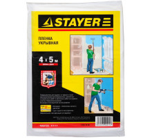 STAYER 4 м, 5 м, 12 мкм, Защитная укрывочная пленка, MASTER (1225-15-05)